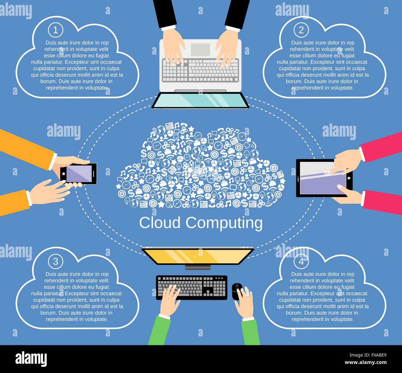 Cloud computing concept Stock Vector Image & Art - Alamy