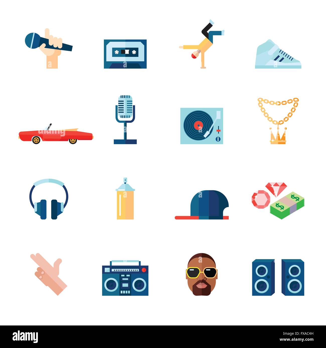 Teen gang and car Stock Vector Images - Alamy