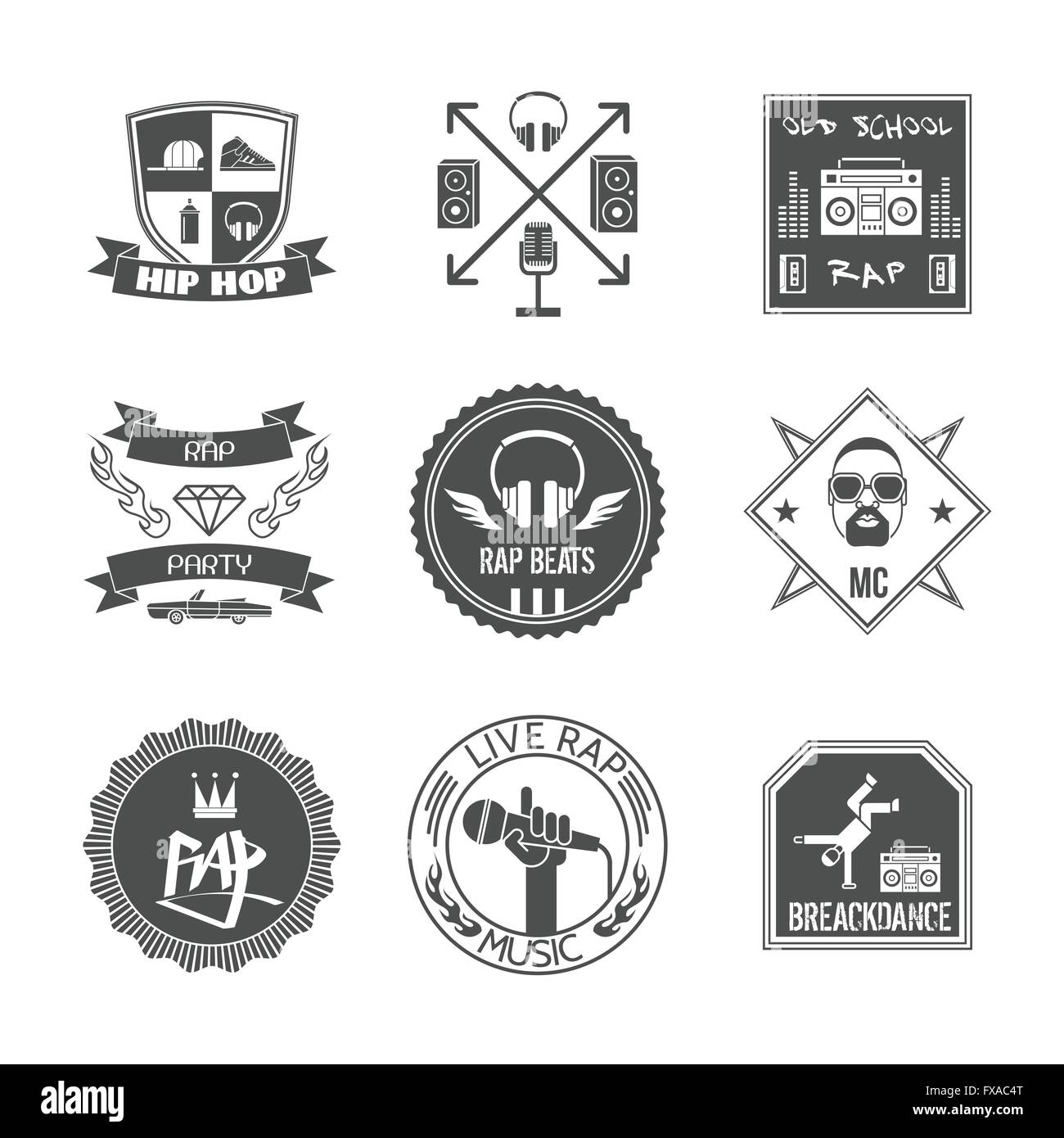 rap record labels emblems