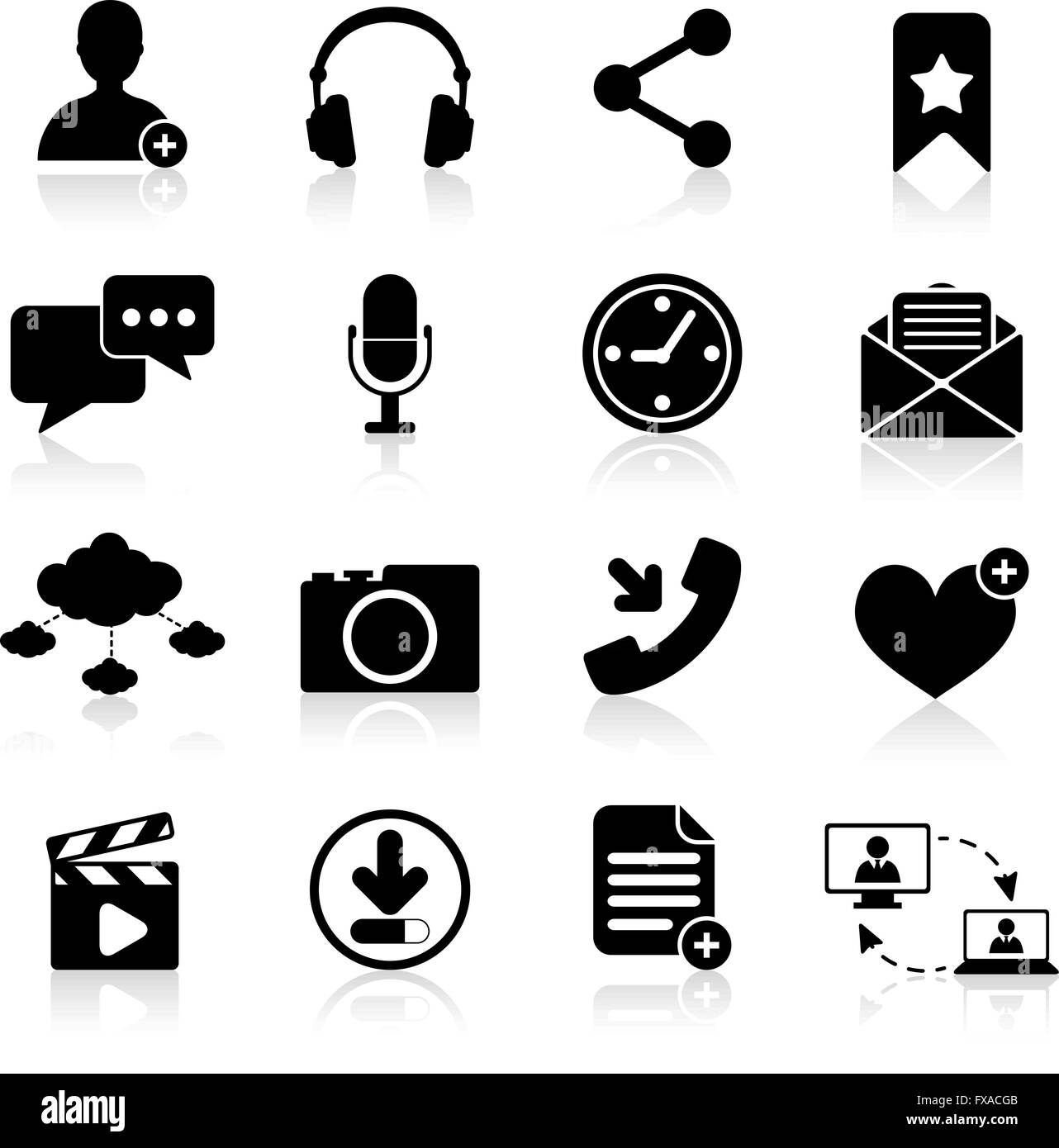 Layout mobile web design vector navigation user Black and White Stock ...
