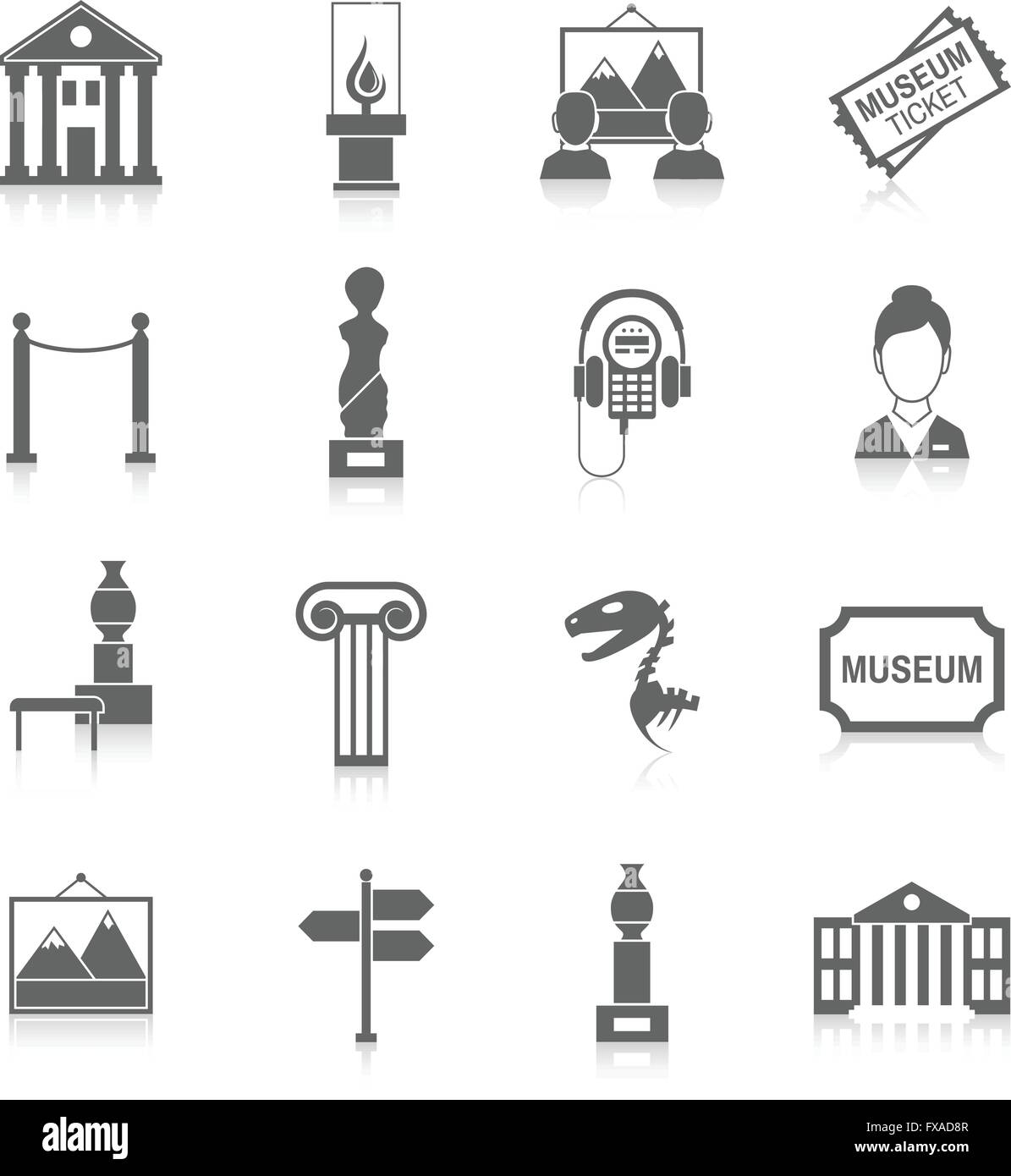 The museum of art architecture and technology Stock Vector Images - Alamy