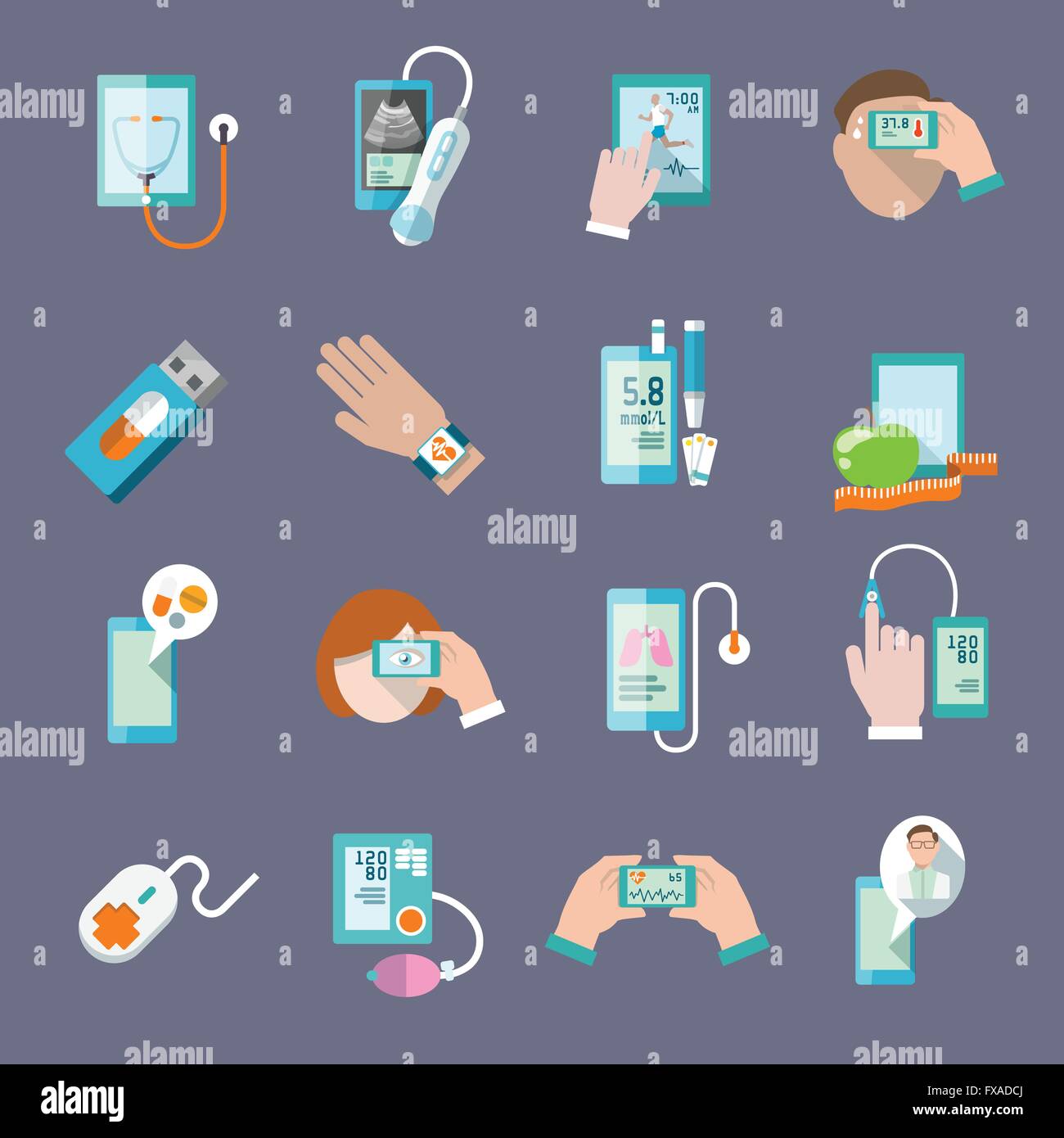 Mobile phone x ray Stock Vector Images - Alamy