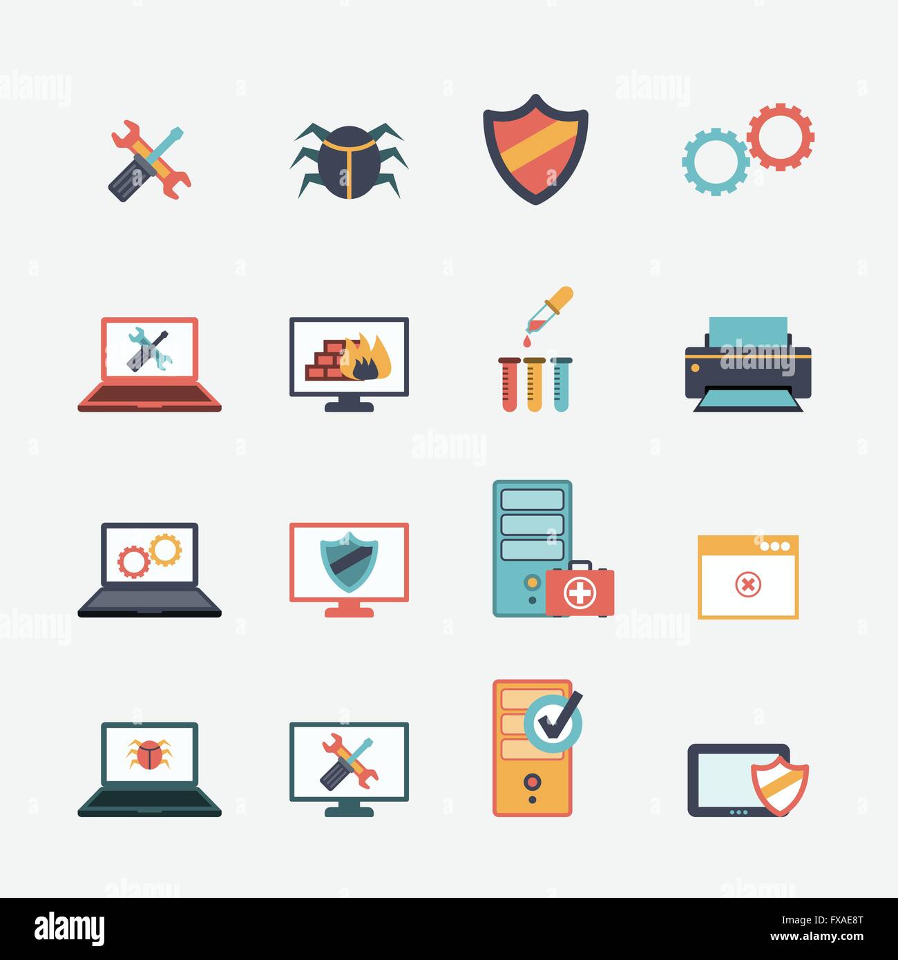 Repair printer Stock Vector Images - Alamy