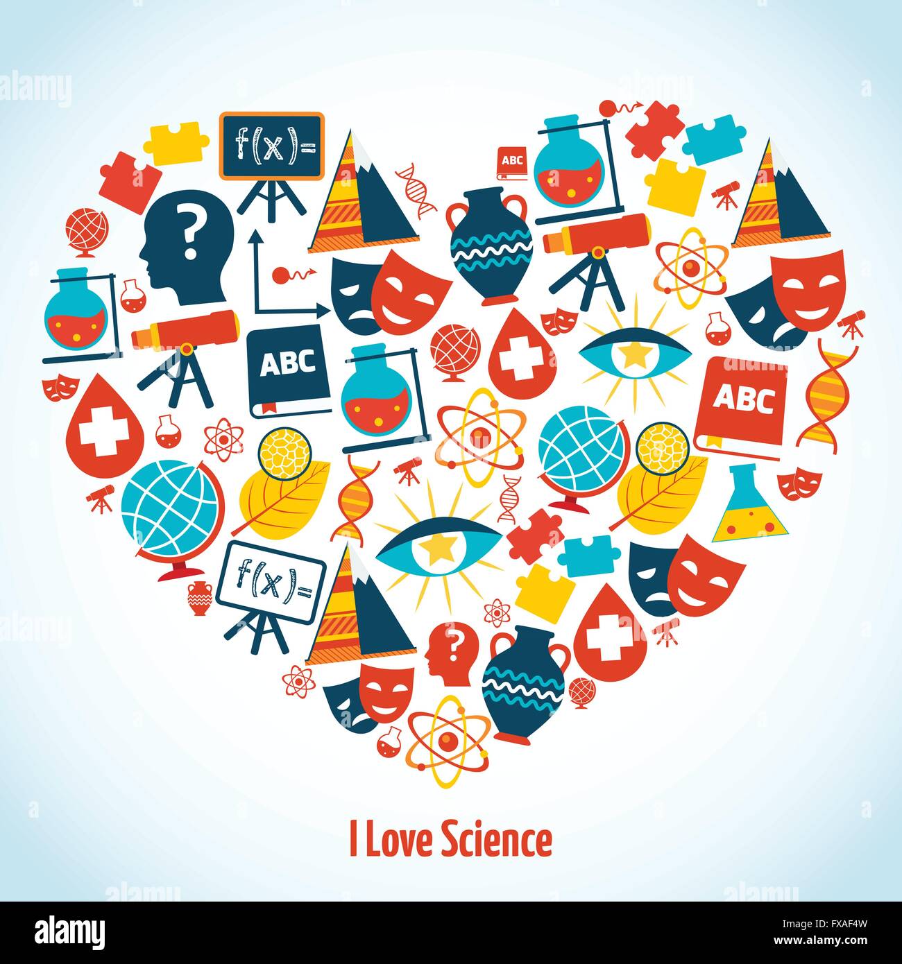 Love mathematics concept vector Stock Vector Images - Alamy
