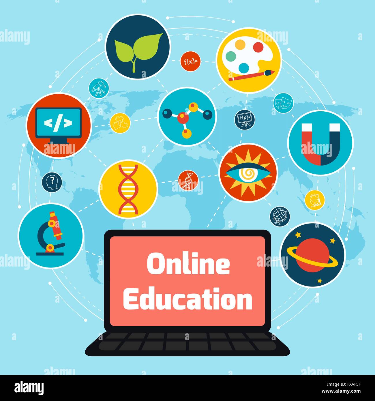 Online education concept Stock Vector Image & Art - Alamy