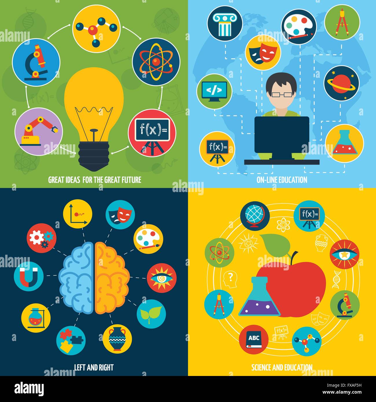 Science education set Stock Vector Image & Art Alamy