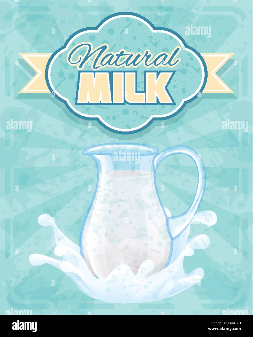 Milk pitcher poster Stock Vector Image &amp; Art - Alamy