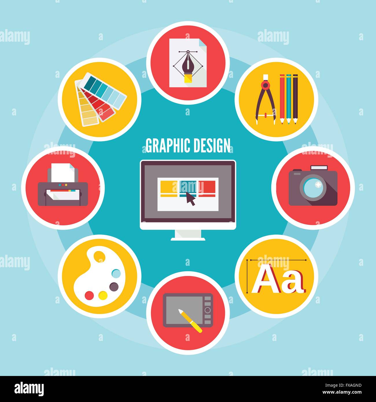 Graphic design icons Stock Vector Image & Art - Alamy