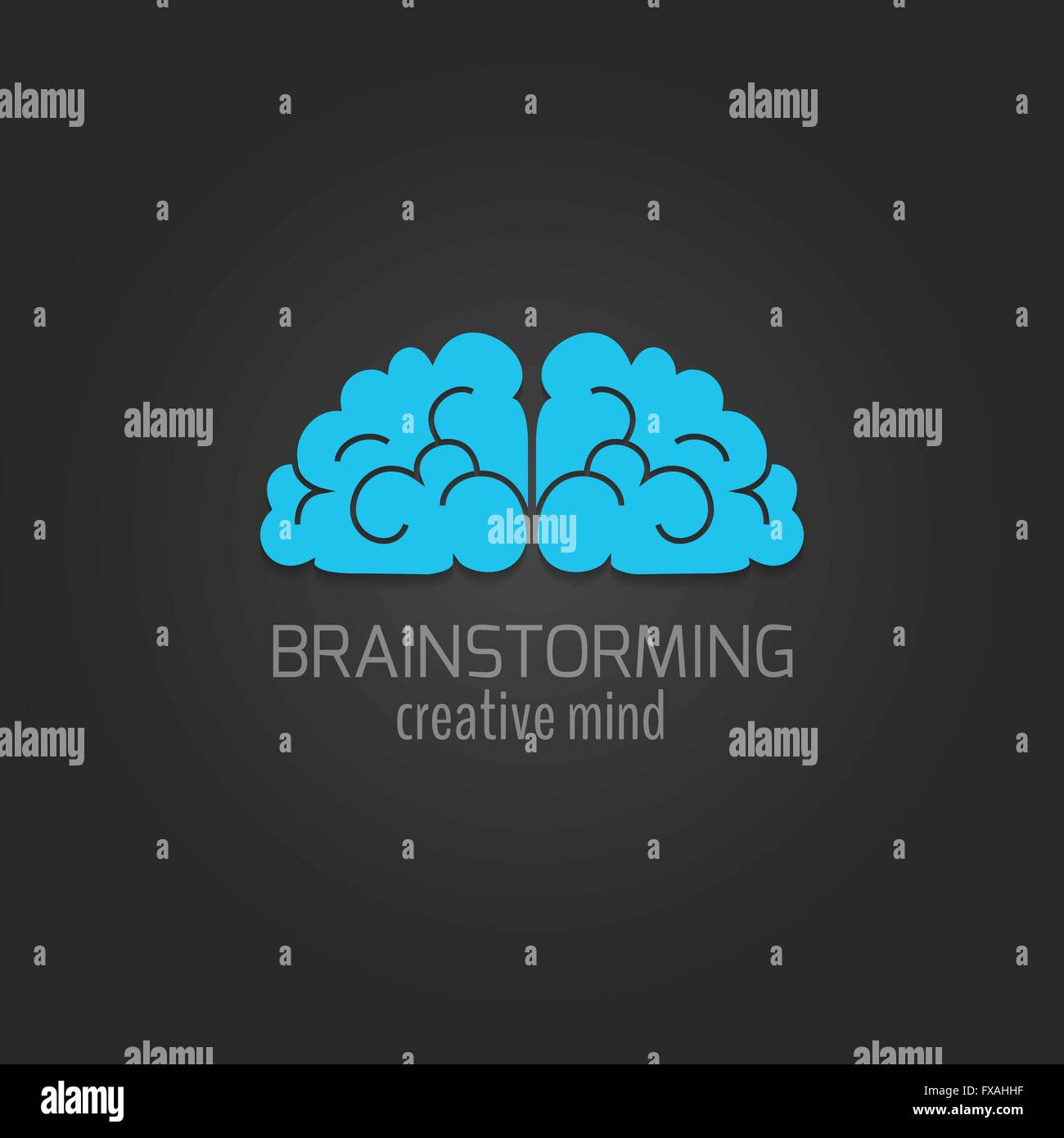 Human brain icon flat Stock Vector Image & Art - Alamy