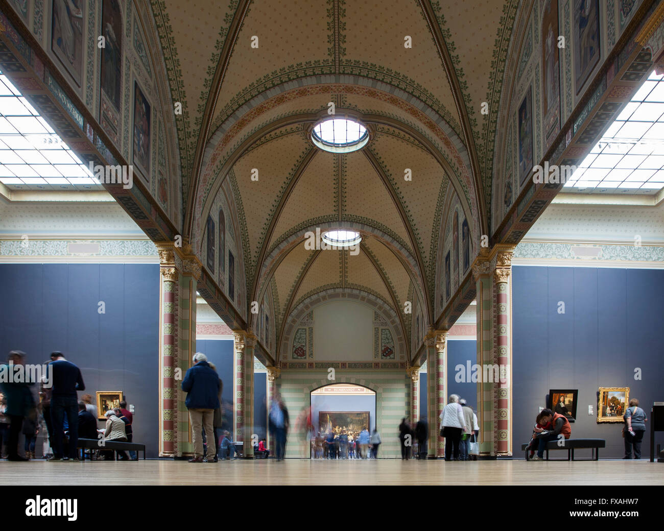 Exhibition room, Rijksmuseum museum, Amsterdam, The Netherlands Stock