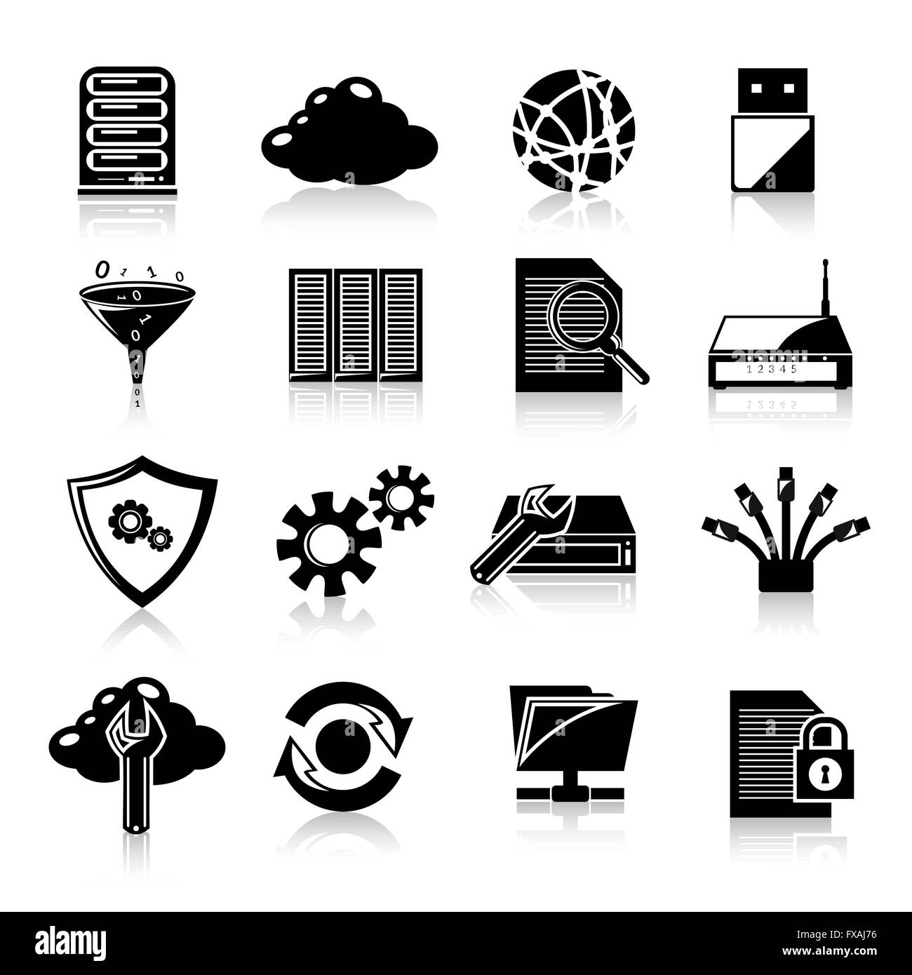 In data center digital interface Black and White Stock Photos & Images ...