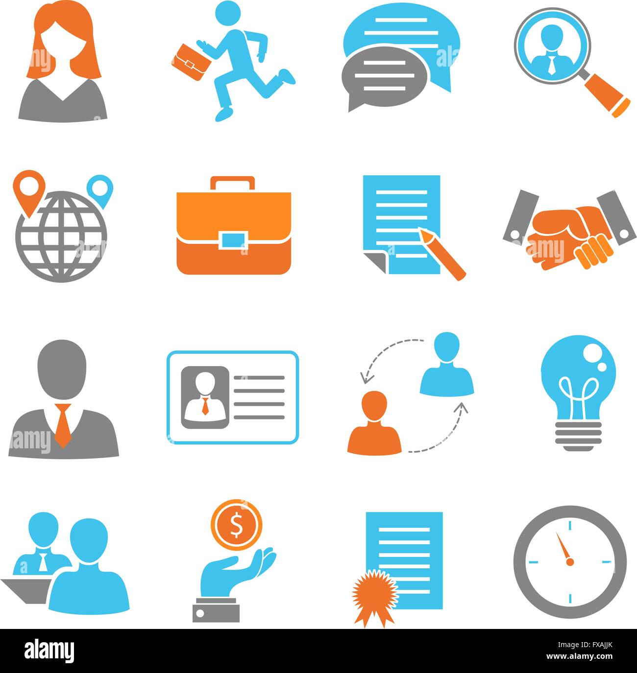 Job interview colored set Stock Vector Image & Art - Alamy