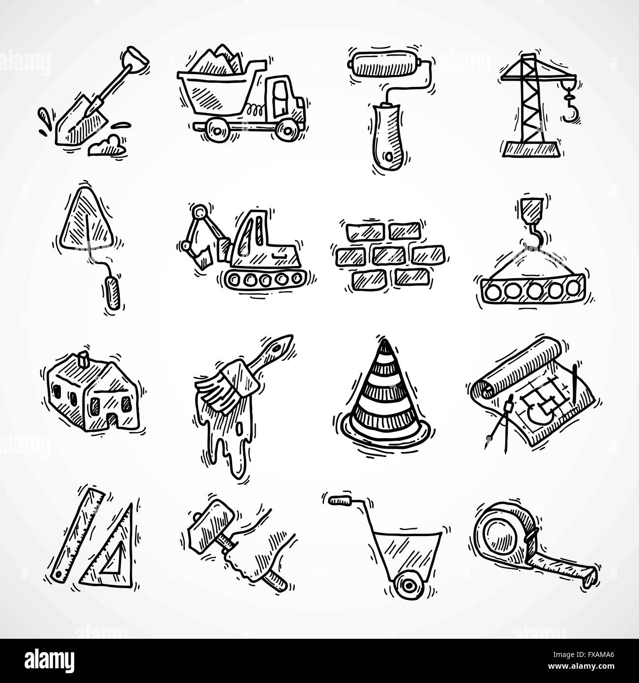 Construction icons set Stock Vector Image & Art - Alamy