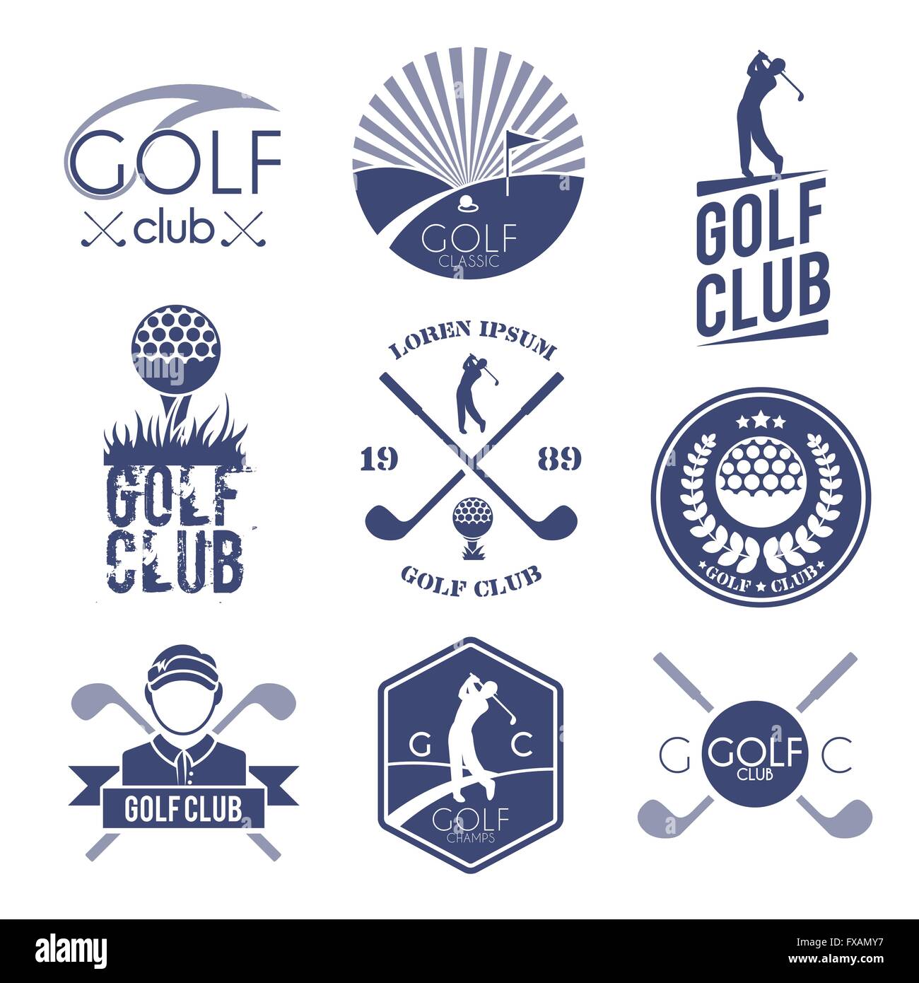 Golf club label Stock Vector Image & Art Alamy