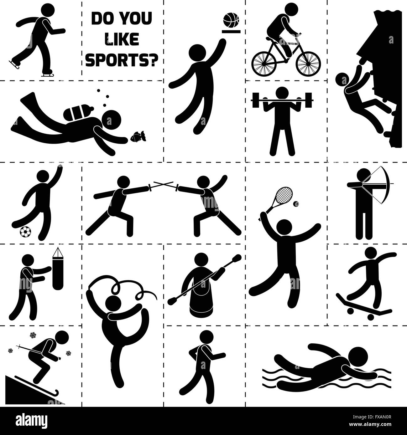 Sport Icon Black Stock Vector Image & Art - Alamy