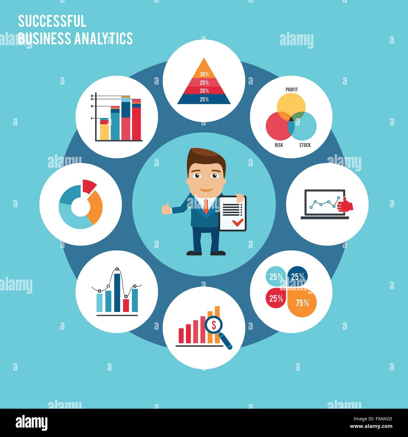 Business chart set Stock Vector Image & Art - Alamy