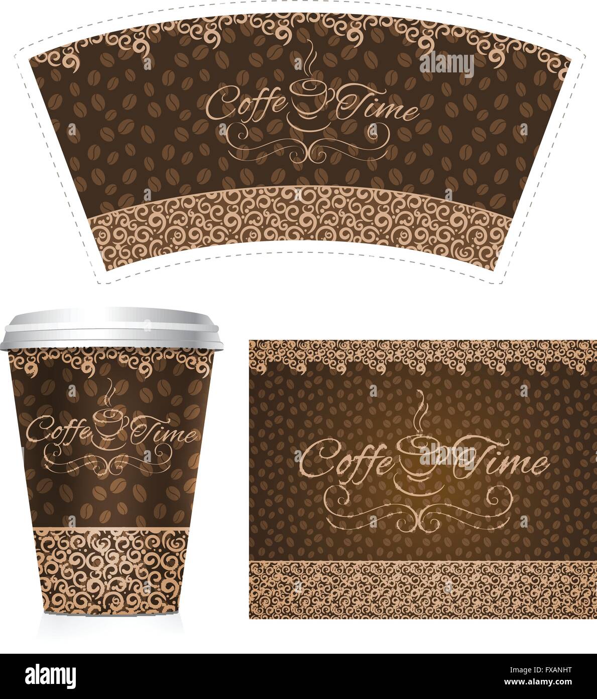 Coffee Paper Cup Stock Vector Image & Art - Alamy