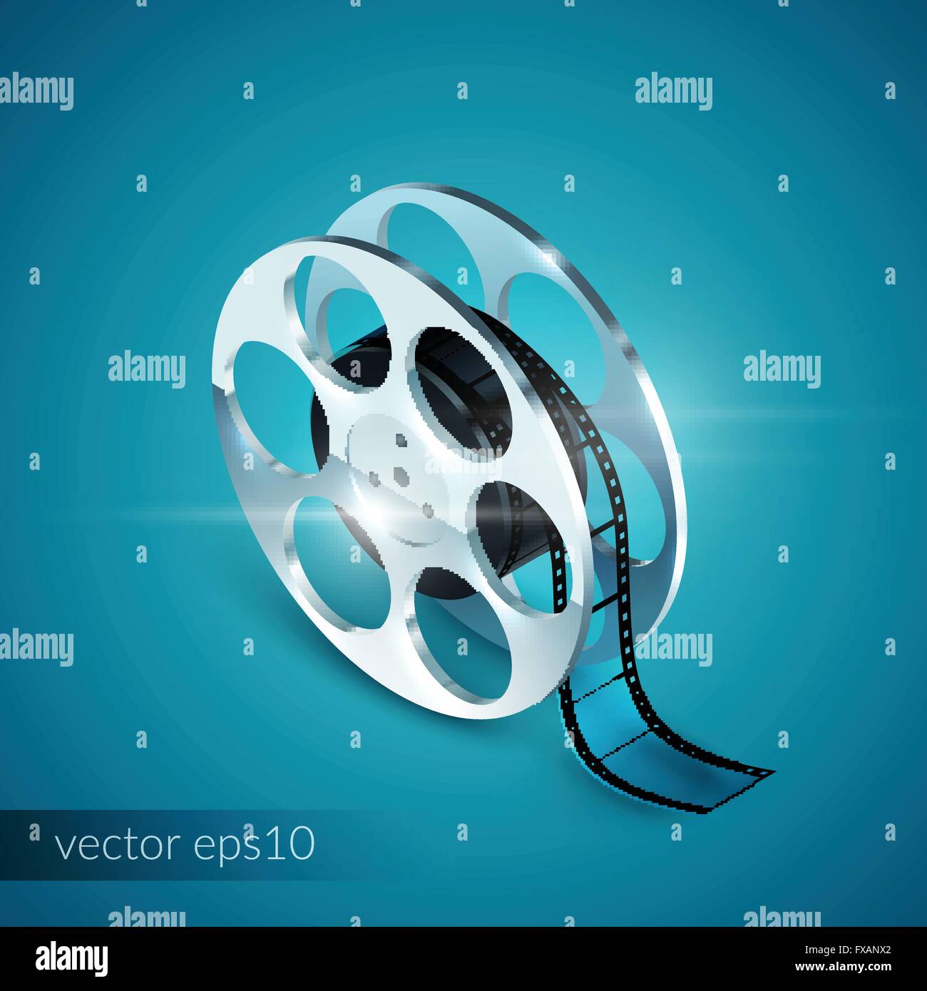 Film Reel Realistic Stock Vector Image & Art Alamy