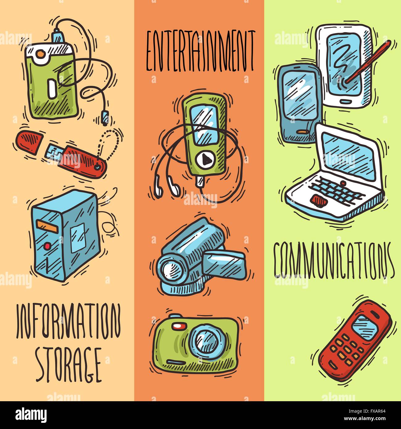 Mobile Devices Banners Stock Vector Image & Art Alamy