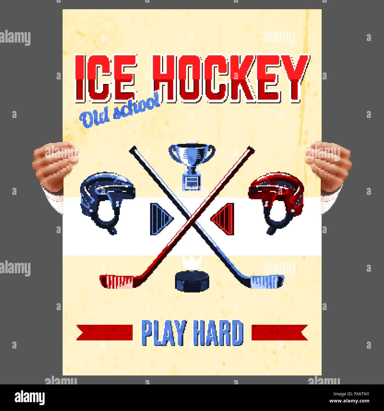 Ice Hockey Poster Stock Vector Image & Art Alamy