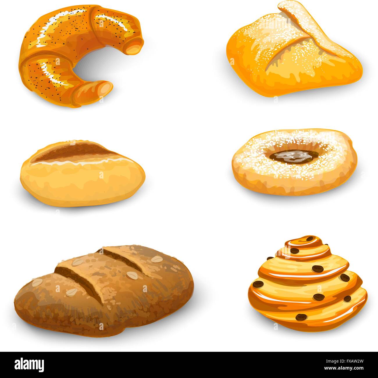 Bakery Set Isolated Stock Vector Image & Art - Alamy