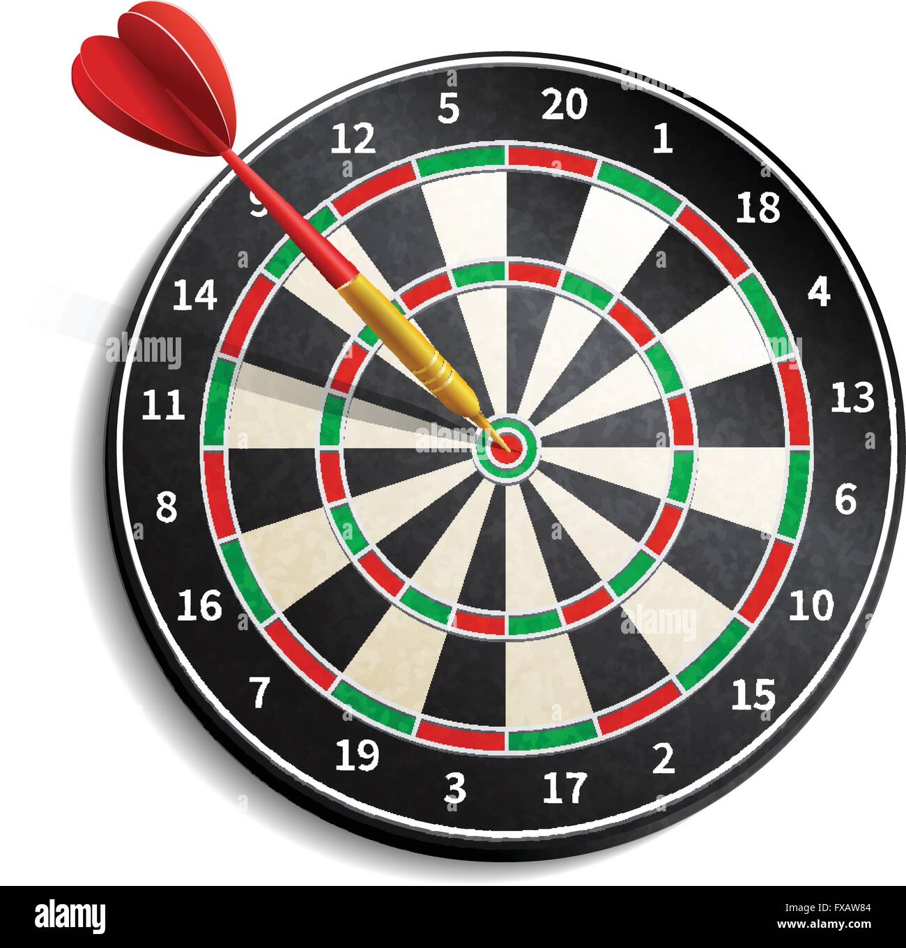 Dart Board Realistic Stock Vector Image & Art Alamy