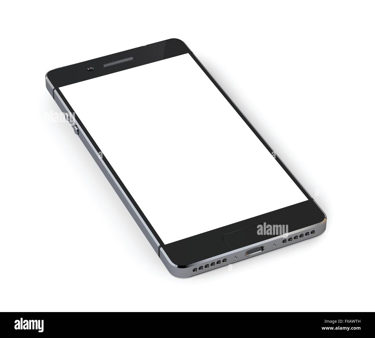 Realistic Smartphone Illustration Stock Vector Image & Art - Alamy