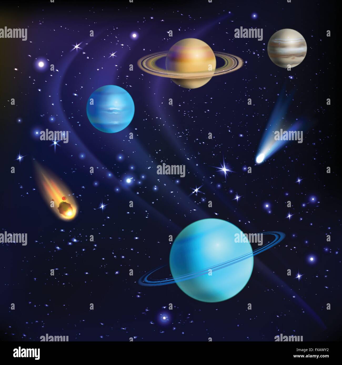 Space Background Illustration Stock Vector Image & Art - Alamy