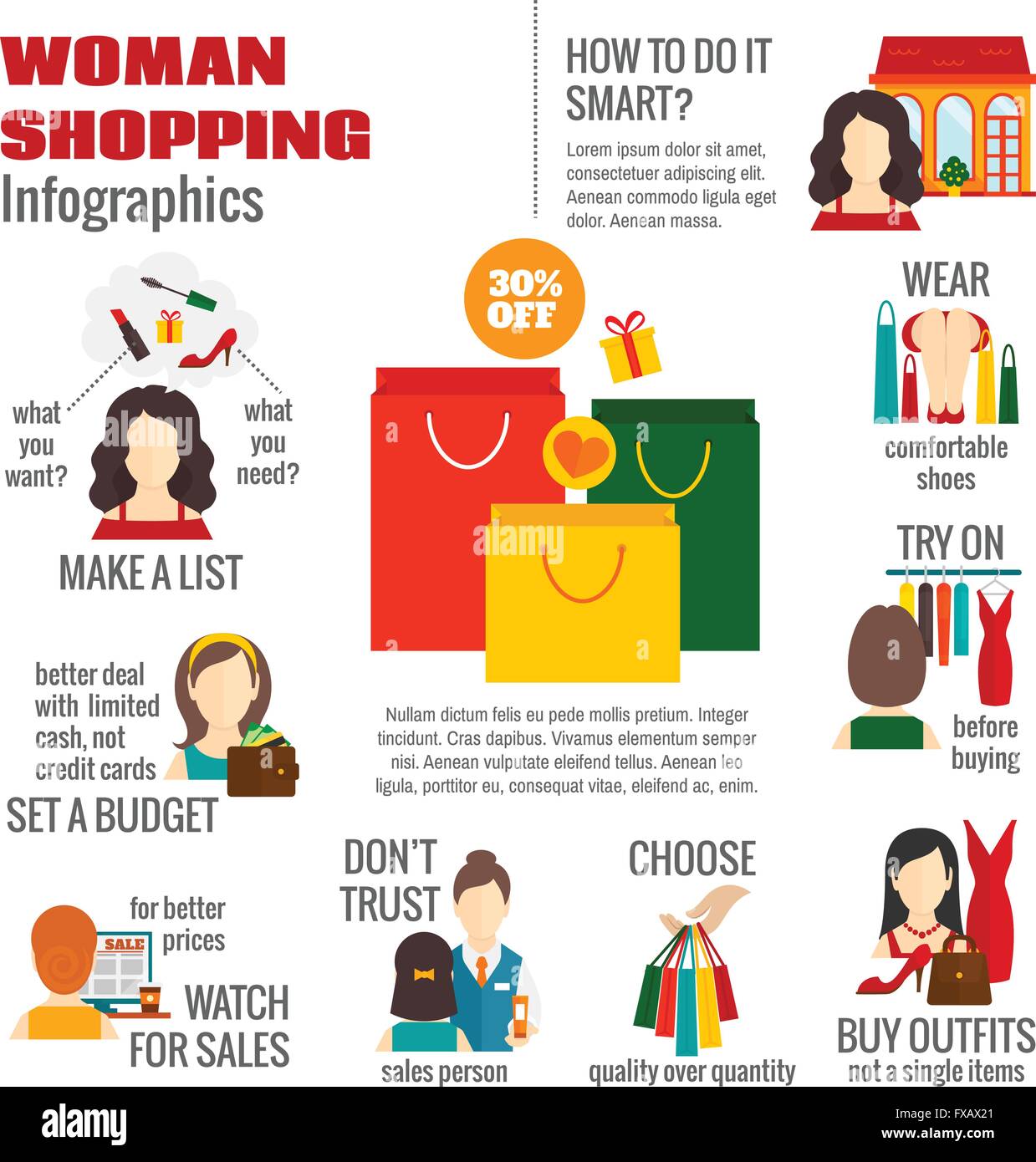 Shopping guidance Stock Vector Images - Alamy