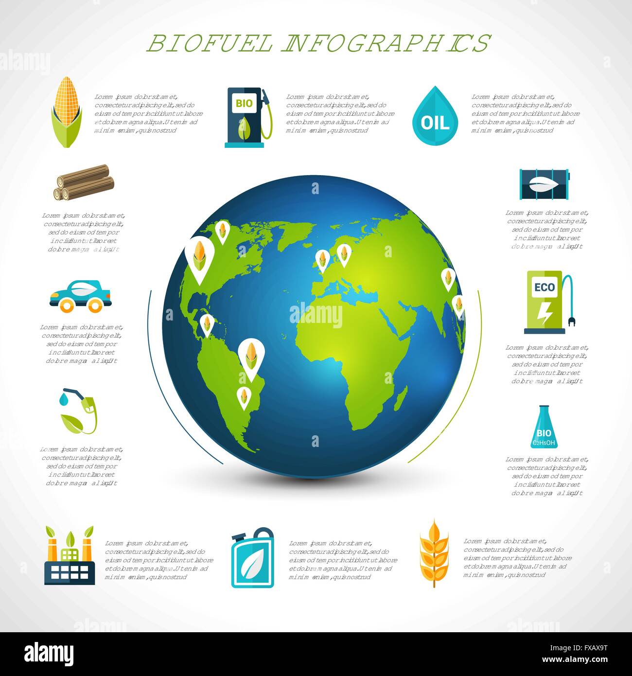 Fuel Infographic Bio Fuel Infographics Stock Vector Image & Art - Alamy