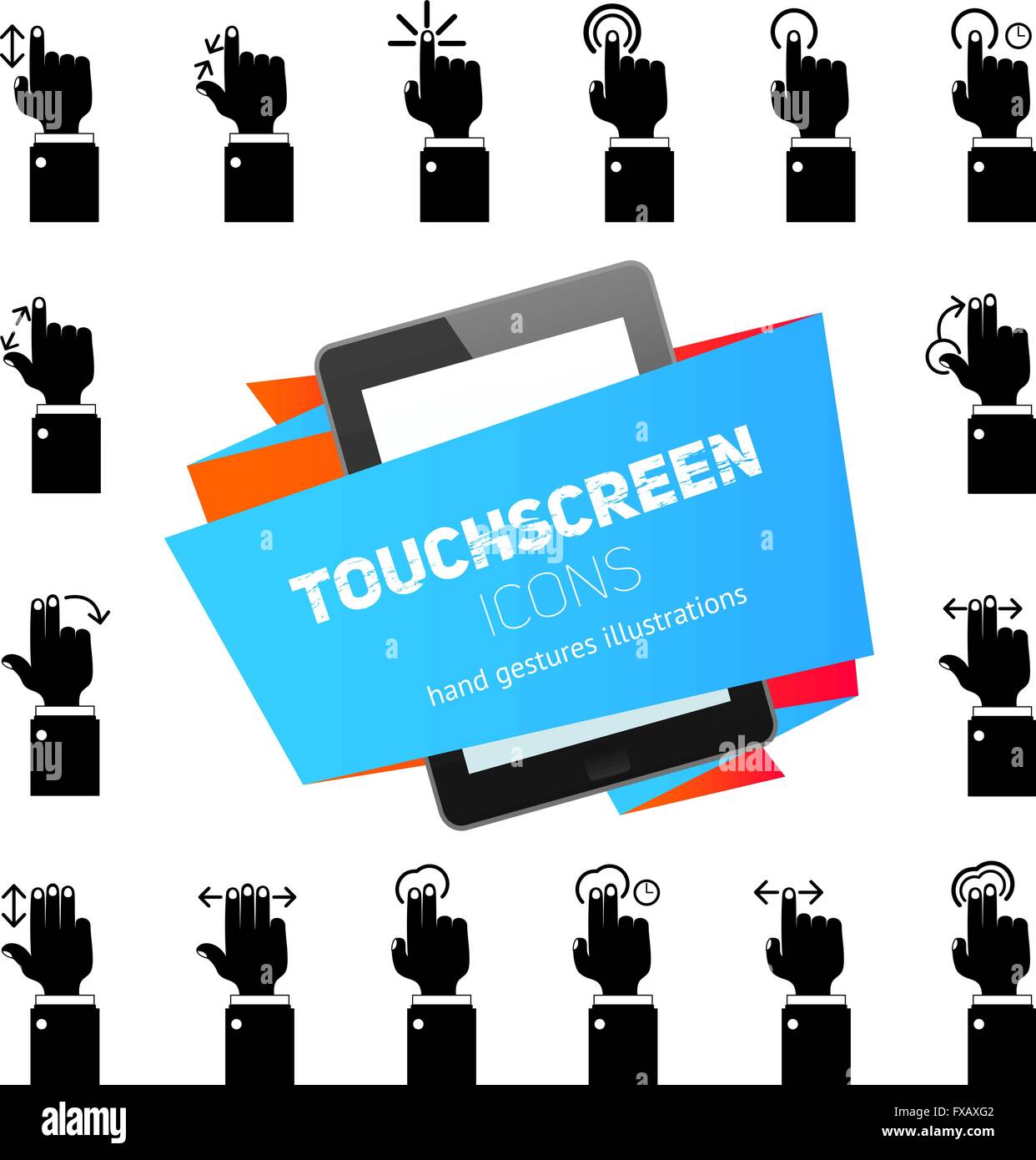 Human user touch Stock Vector Images - Alamy