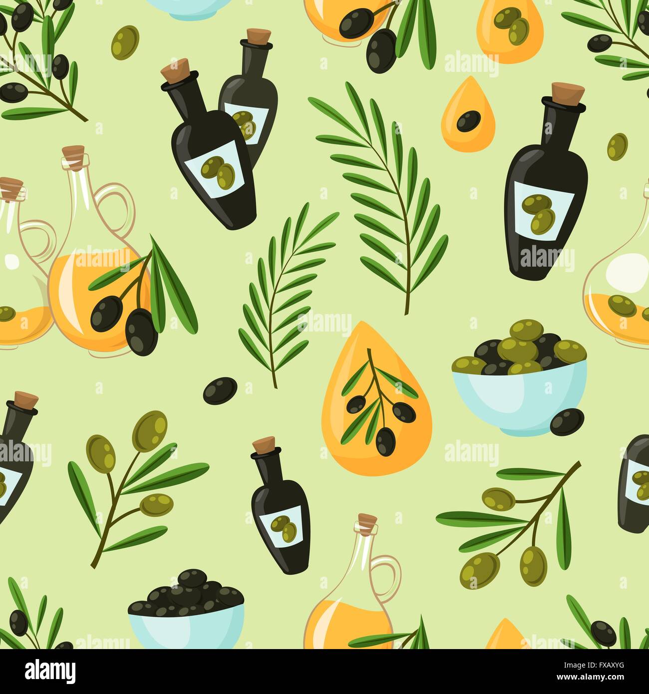 Olive Seamless Pattern Stock Vector Image & Art - Alamy
