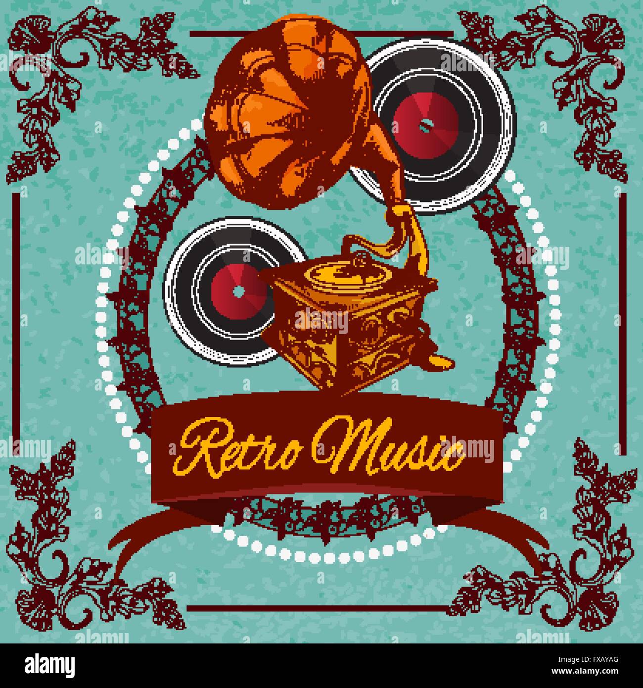 Retro Music Poster Stock Vector Image & Art Alamy