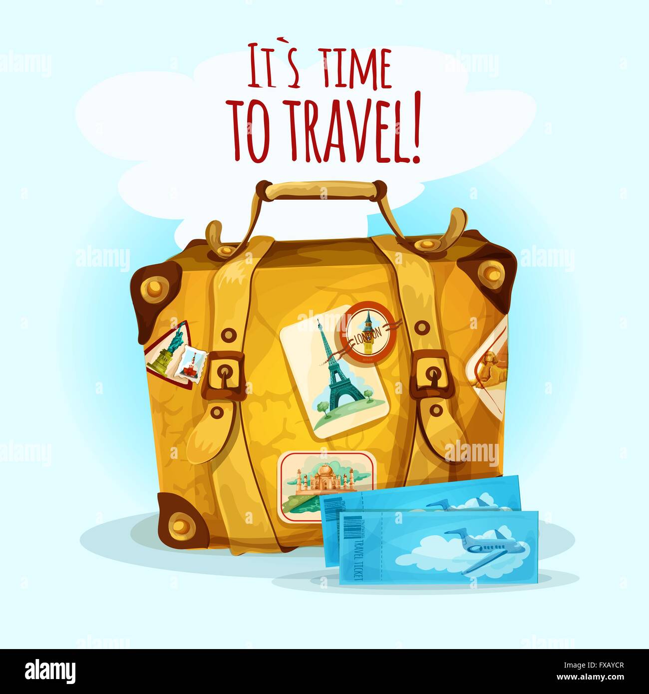 International flight luggage label Stock Vector Images Alamy