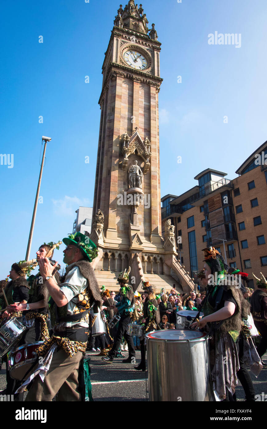 St. Patrick's Day Parade Belfast Northern Ireland Stock Photo