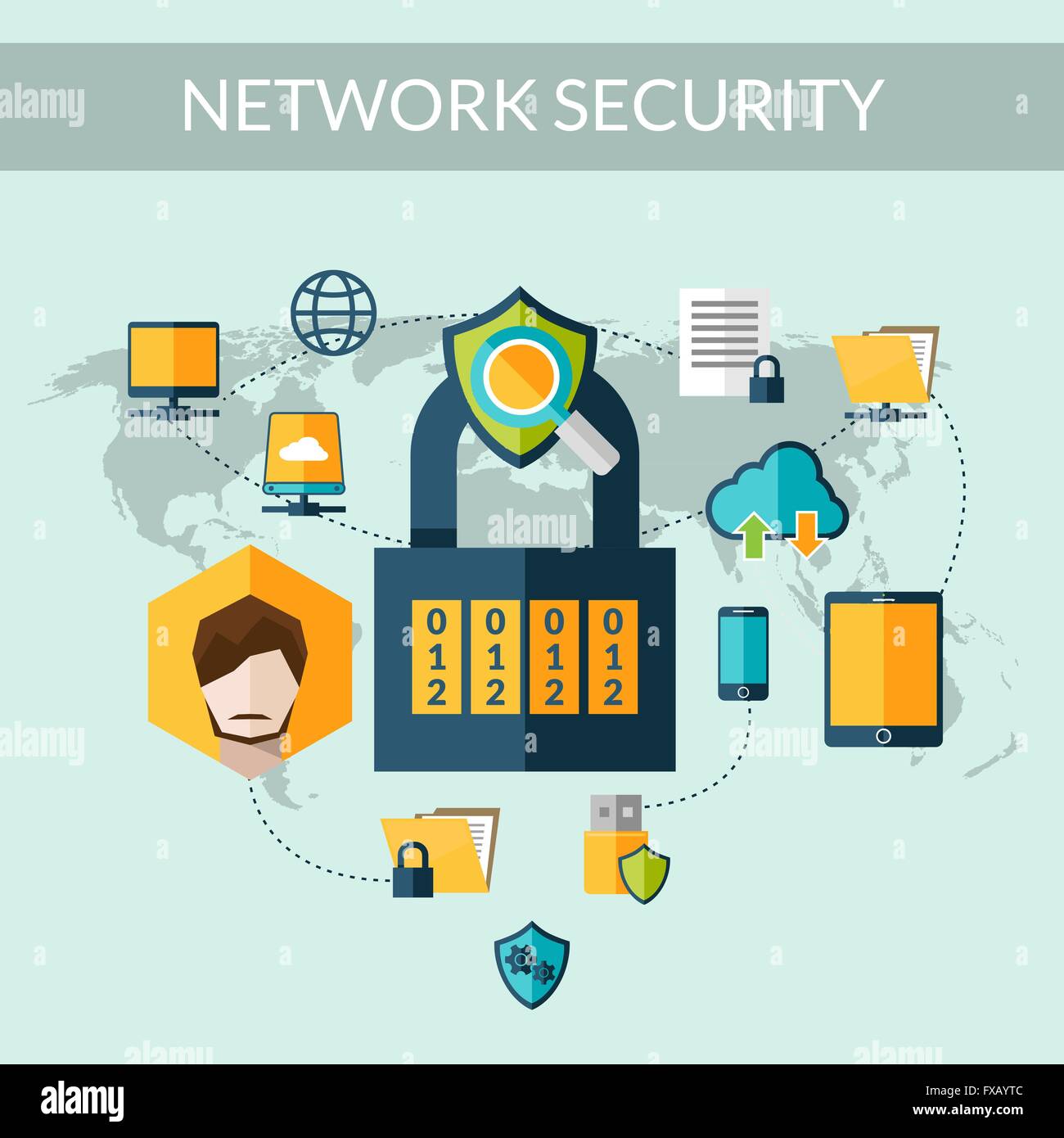 Network Security Concept Stock Vector Image & Art Alamy