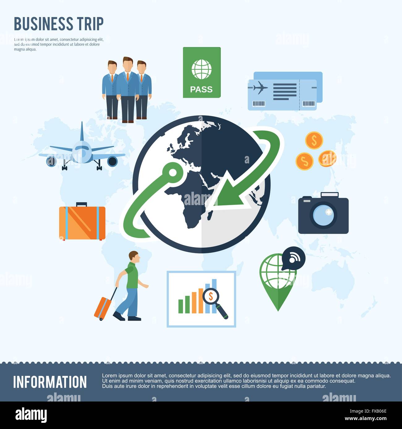 Globe earth travel icons flat Stock Vector Image & Art - Alamy