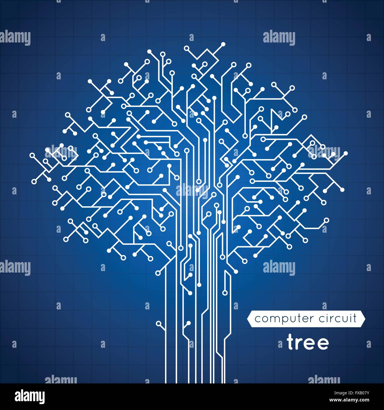 Circuit Board Tree Stock Vector Image & Art - Alamy