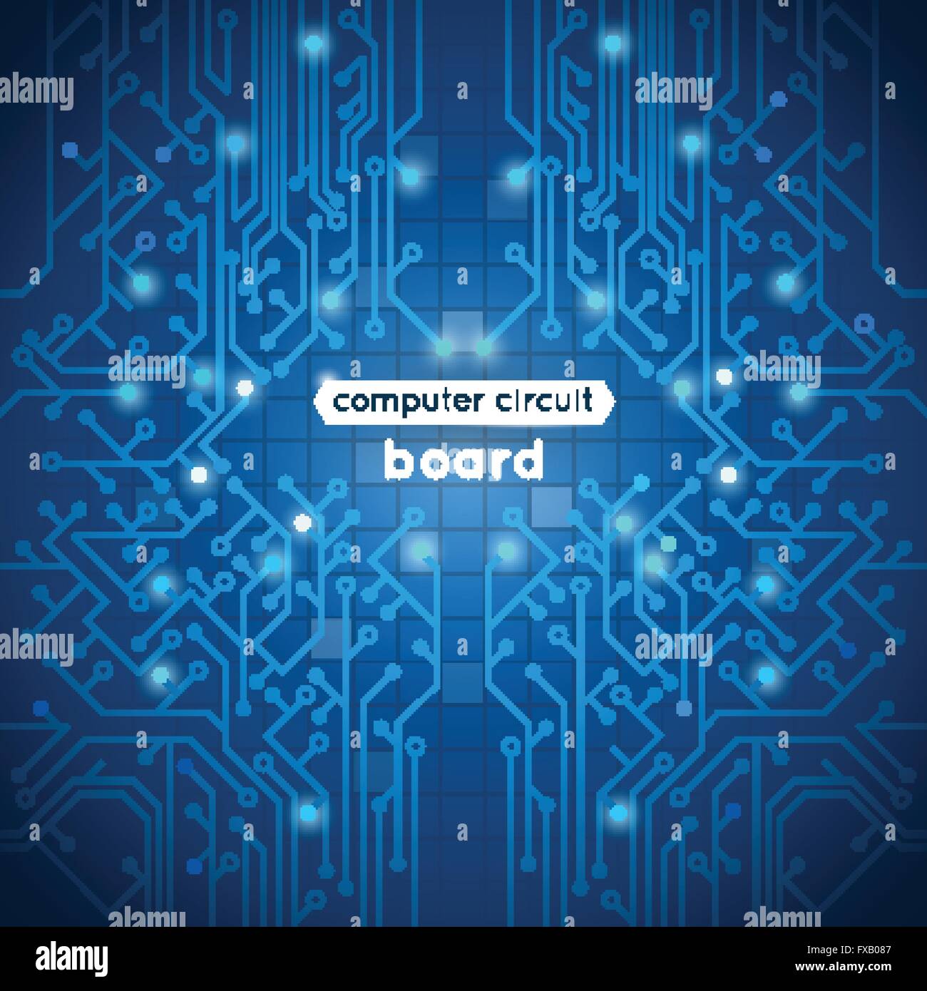 Computer Circuit Board Stock Vector Image & Art - Alamy