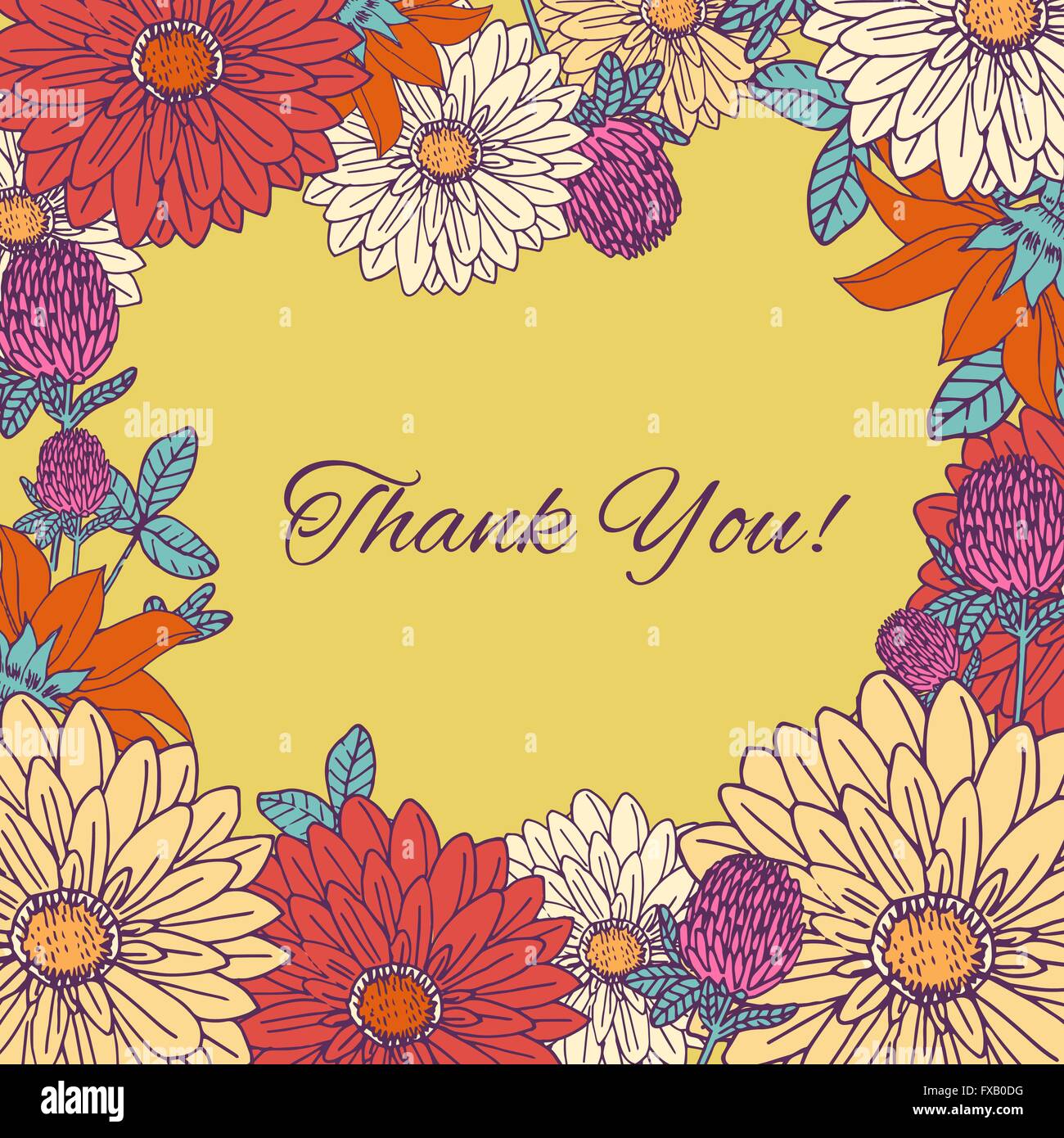 Vintage flowers background Stock Vector Image & Art - Alamy