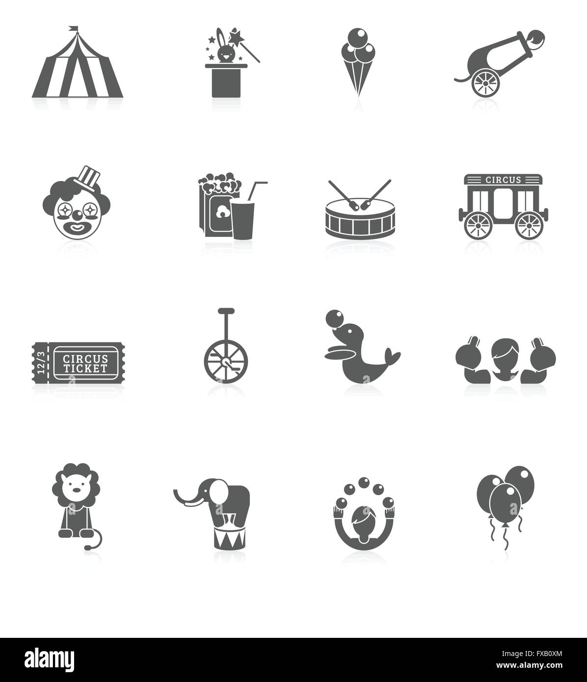 Circus Icon Black Stock Vector Image & Art - Alamy