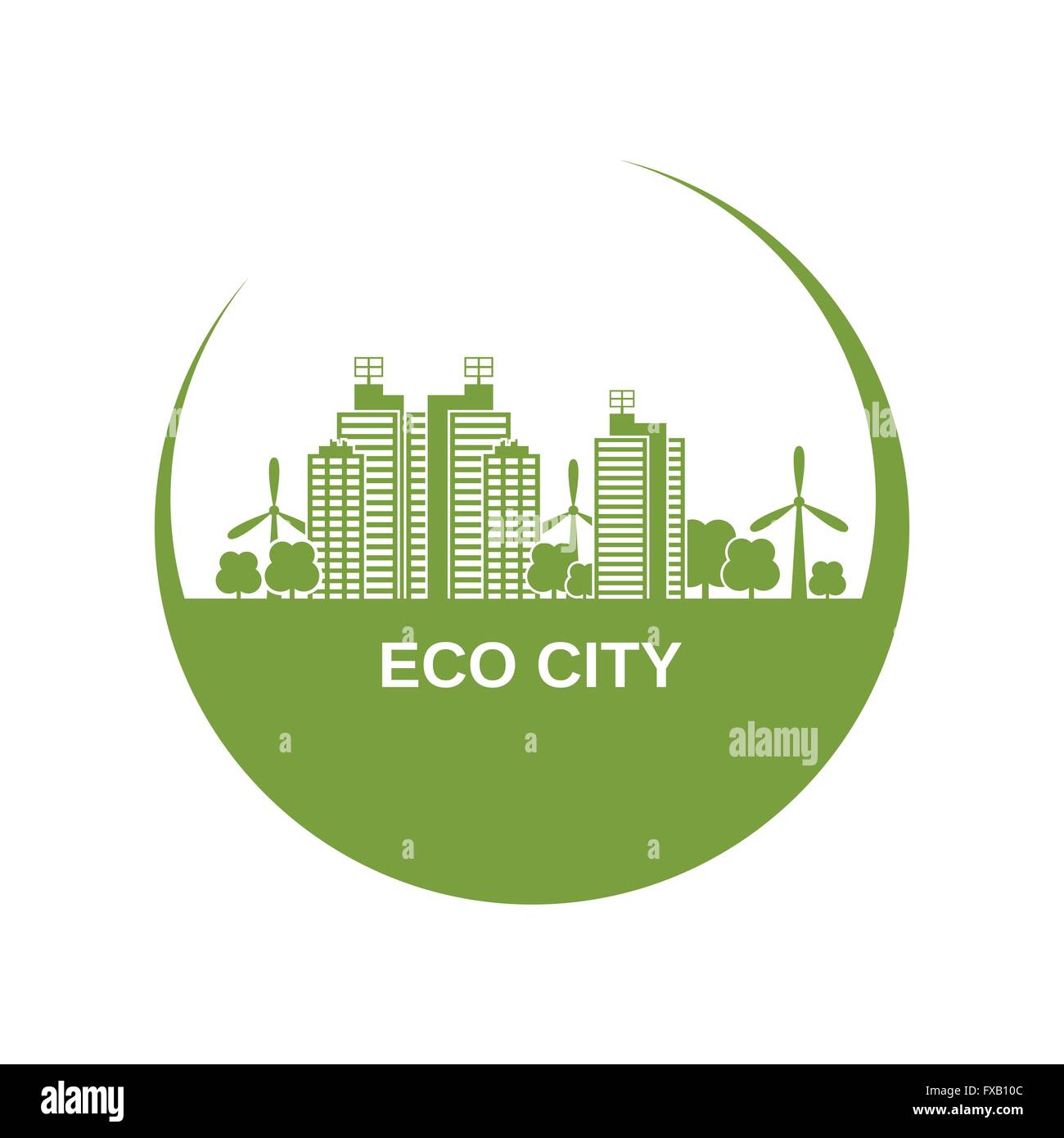 Eco City Design Stock Vector Image & Art - Alamy