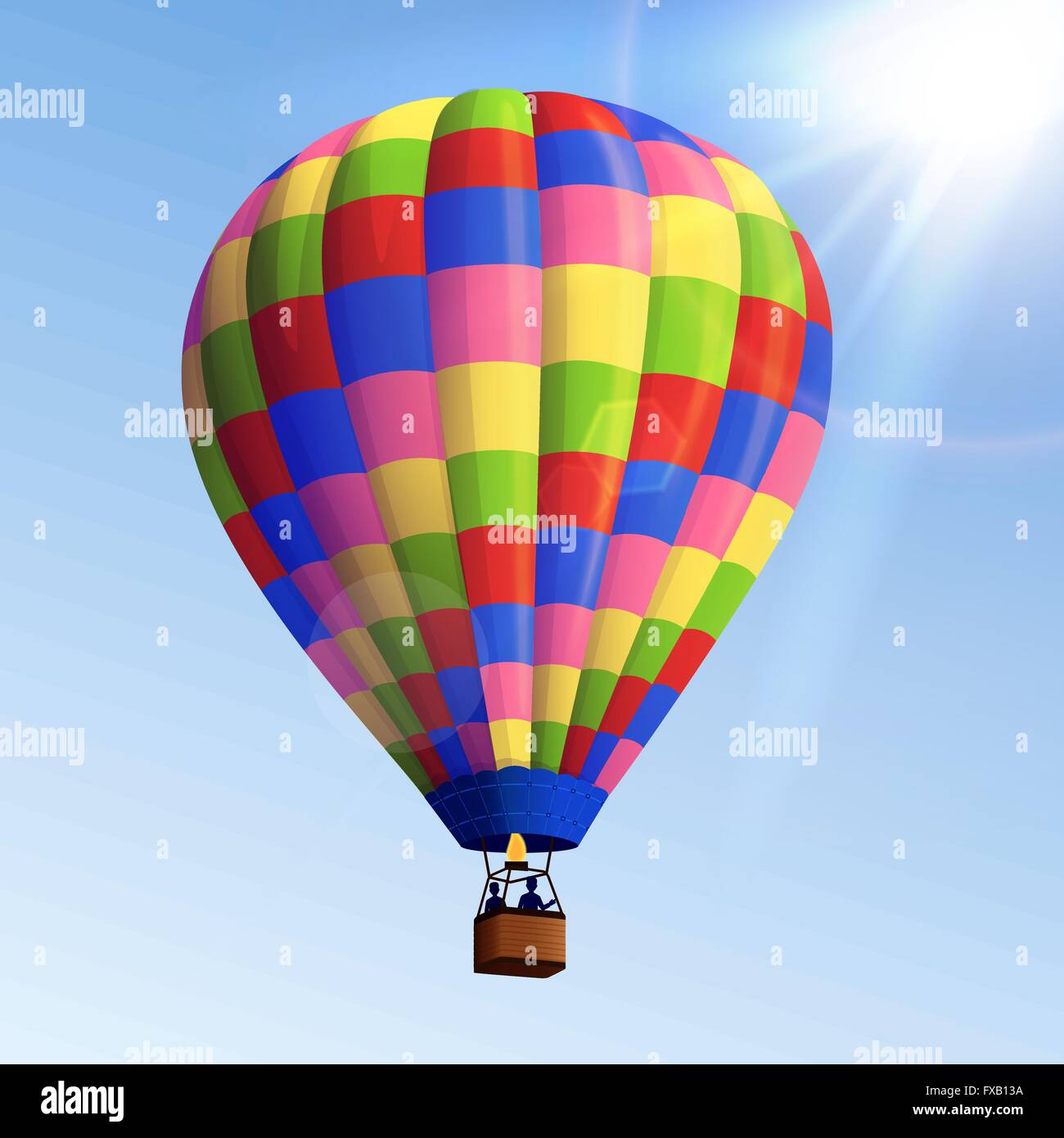 Realistic Air Balloon Stock Vector