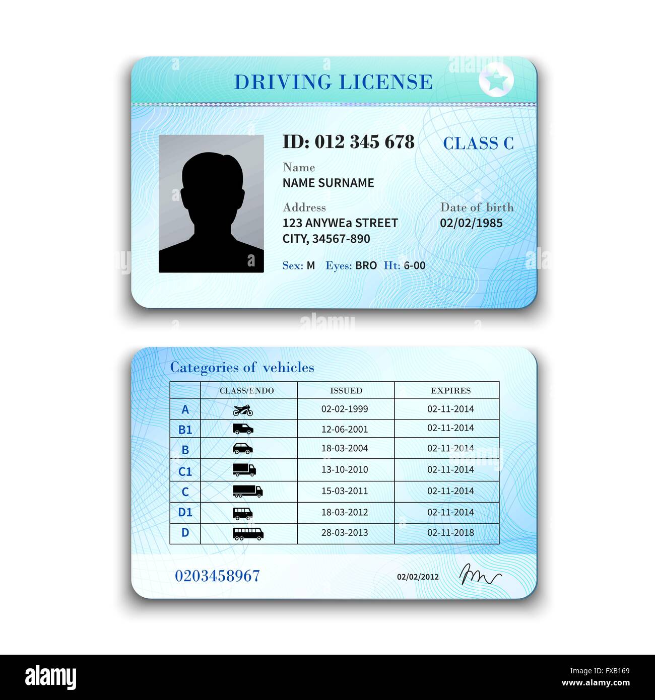 Driver License Illustration Stock Vector Image Art Alamy Driver License Illustration Stock Vector Image Art Alamy