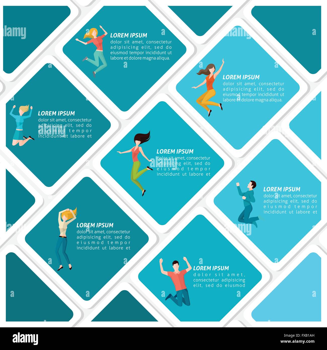 Jumping People Infographic Stock Vector Image & Art - Alamy