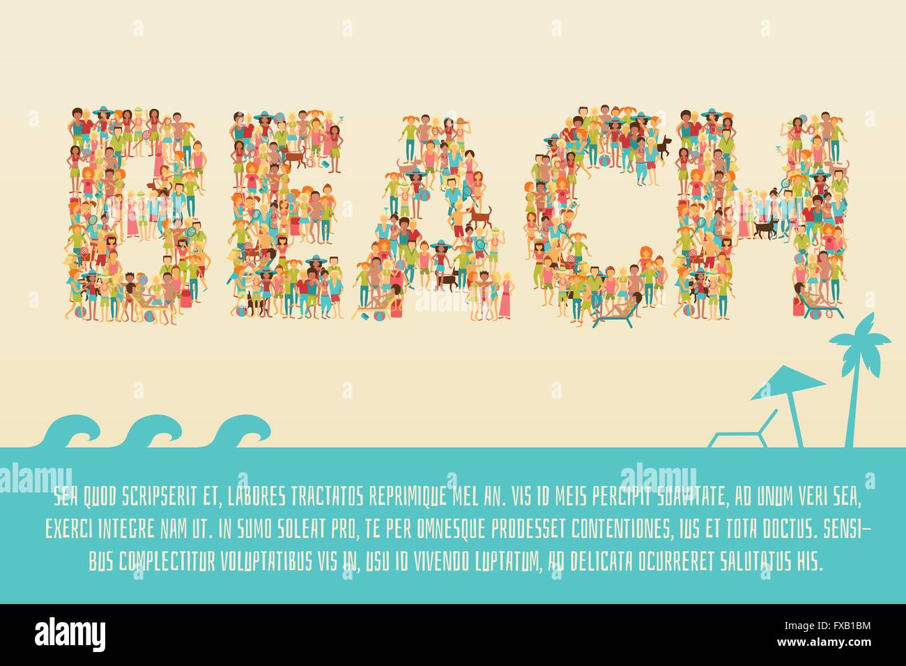 Summer Beach Concept Stock Vector Image & Art - Alamy