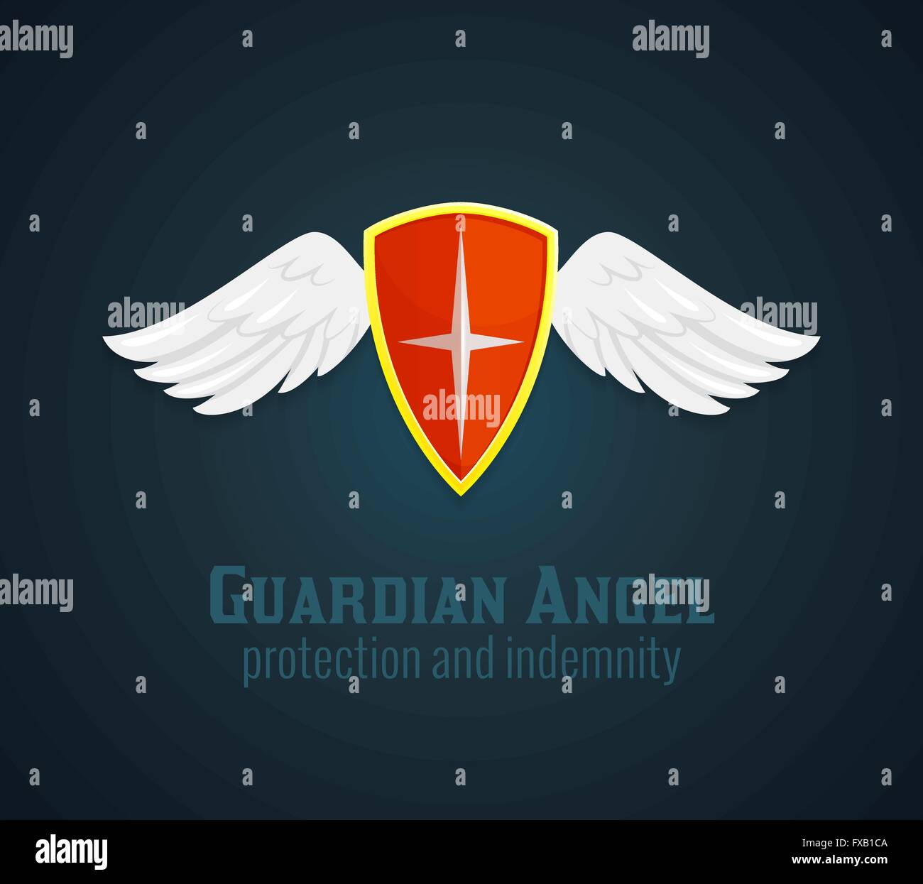 Shield And Wings Icon Stock Vector Image & Art - Alamy