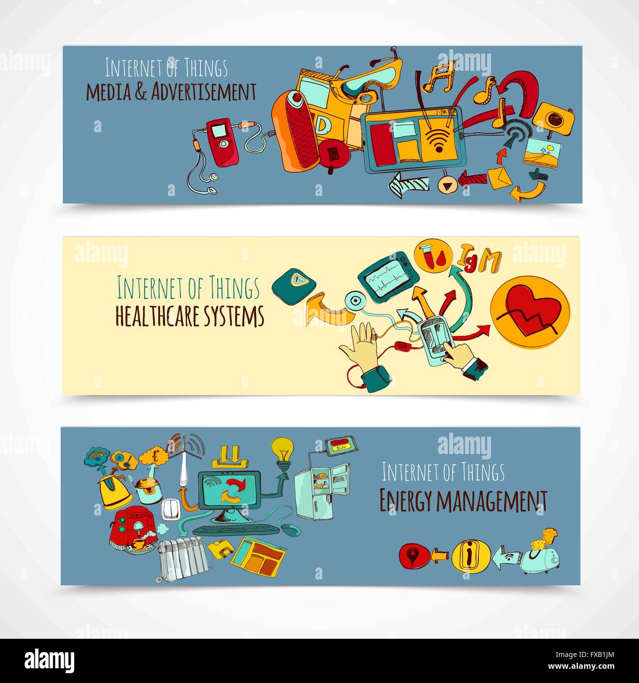Internet Of Things Banners Stock Vector Image & Art - Alamy