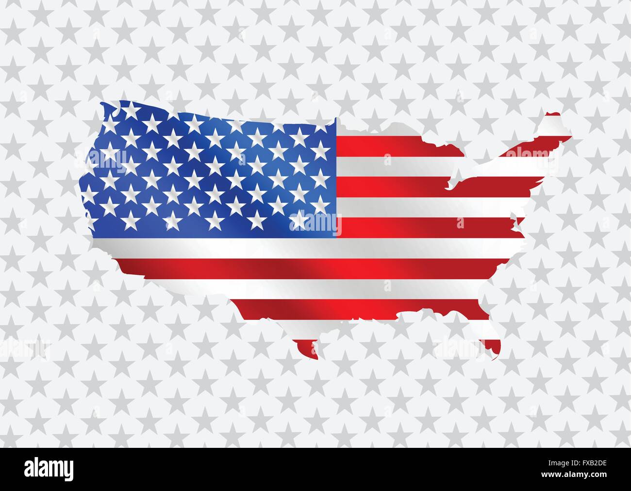 USA map and flag Stock Vector Image & Art - Alamy