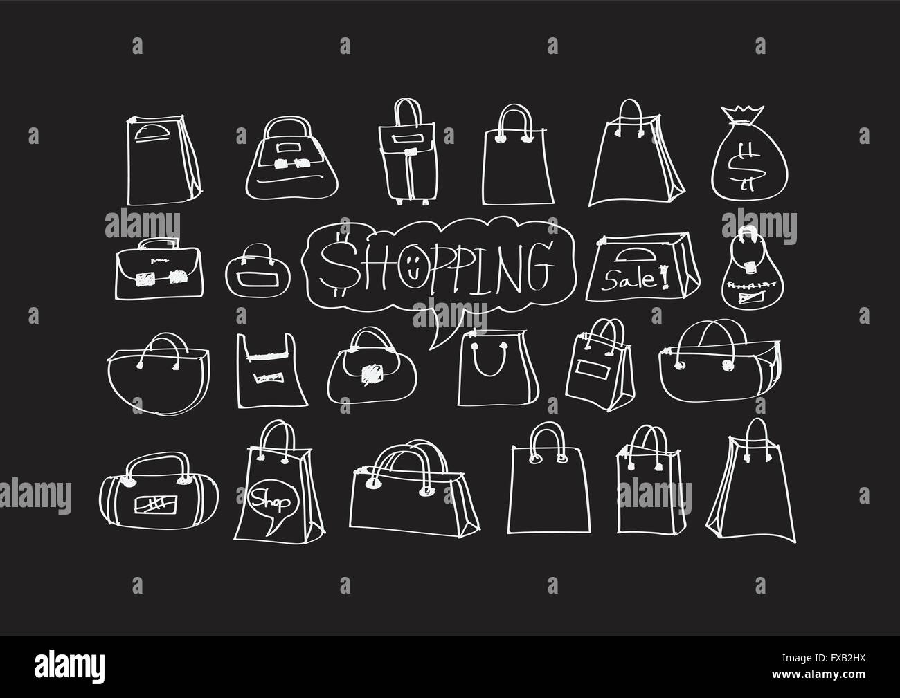 Hand doodle Business icon set idea design Stock Vector Image & Art - Alamy